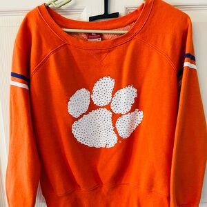 CLEMSON Womens embellished sweatshirt size M